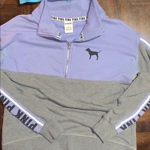 Victoria’s Secret PINK 3/4 zip sweatshirt Used